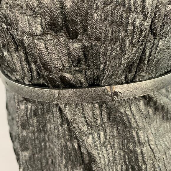 ELIE TAHARI Size 2 Black Polyester Blend Sleeveless Midi Dress - Picture 7 of 10